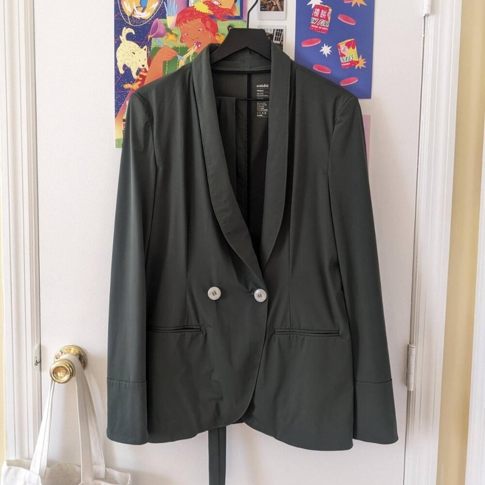 cotidie double-breasted jacket with belt, size M